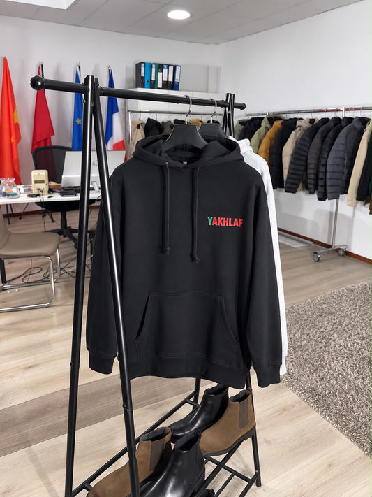 Werkkleding hoodie logo (voorbeeld)