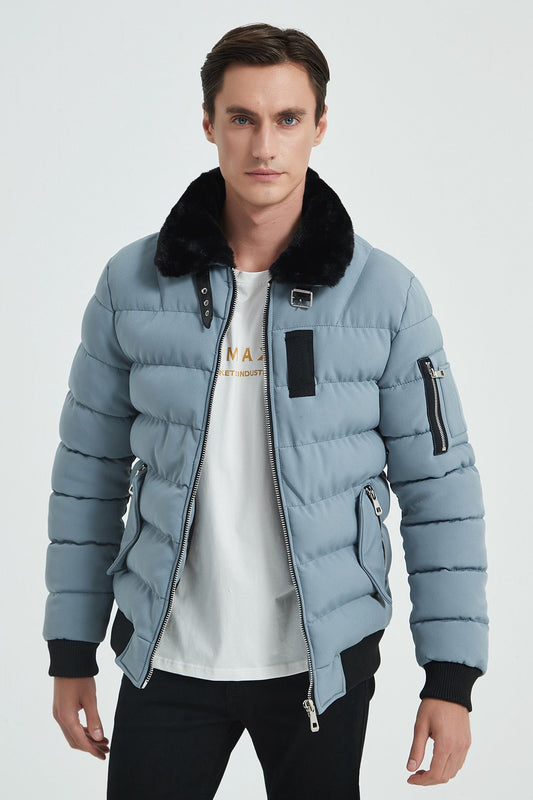 Puffer Bomber licht blauw