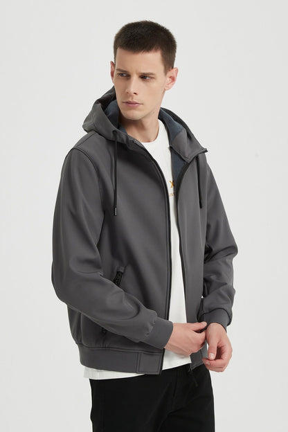 Softshell jas donkergrijs