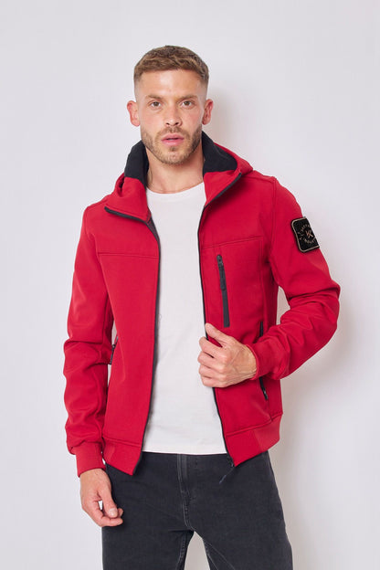 Softshell jas met patch