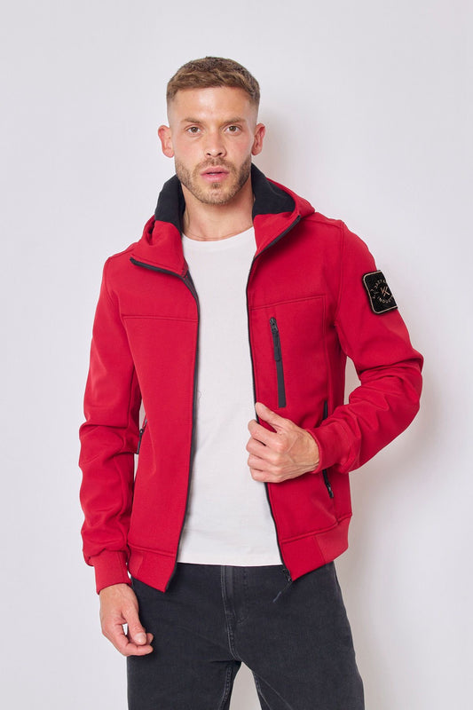 Softshell jas met patch