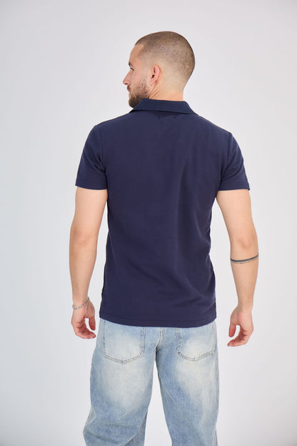 V T-shirt (donkerblauw)