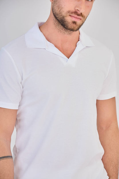 V T-shirt (wit)