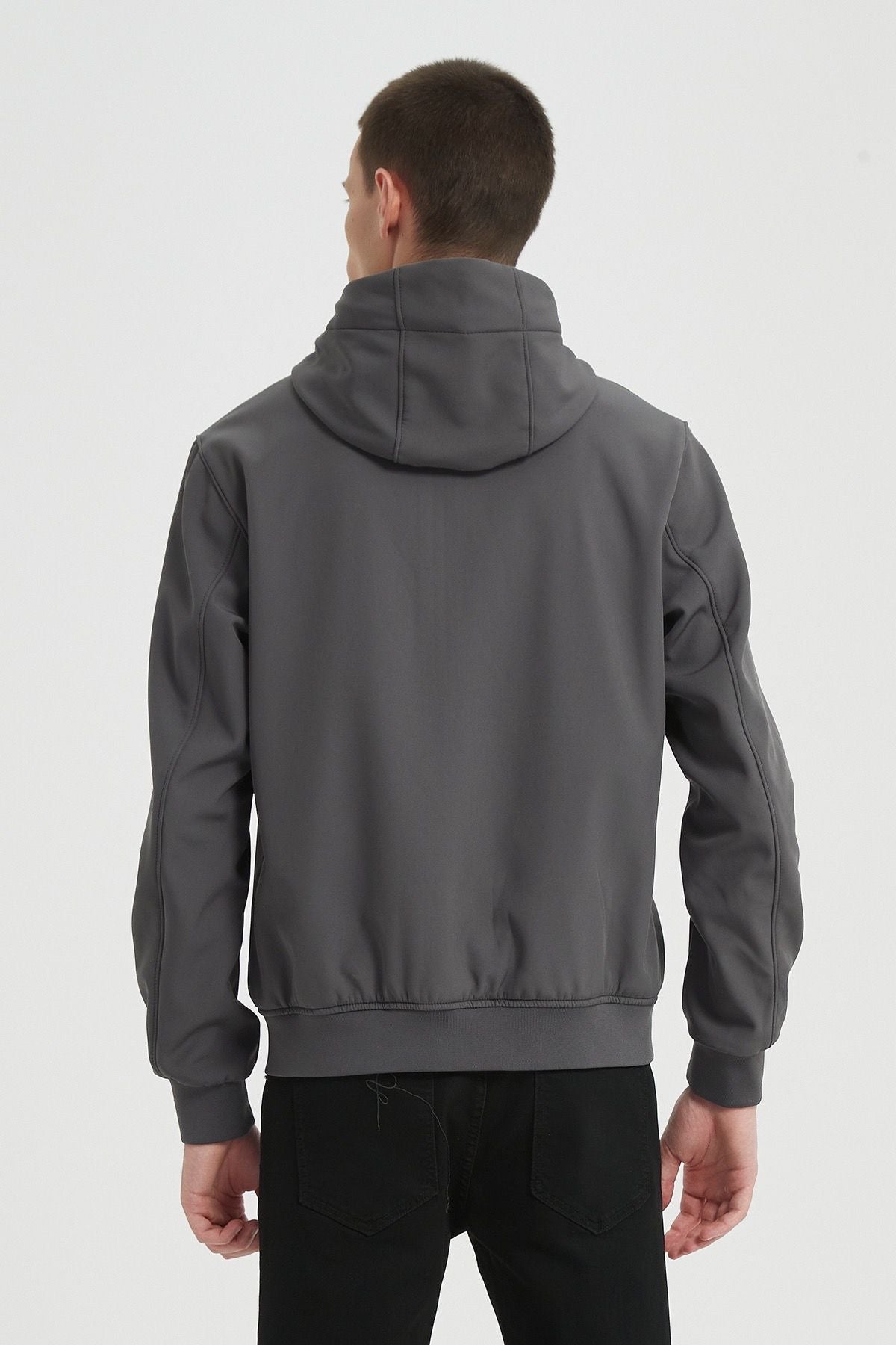 Softshell jas donkergrijs