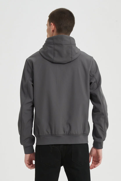 Softshell jas donkergrijs