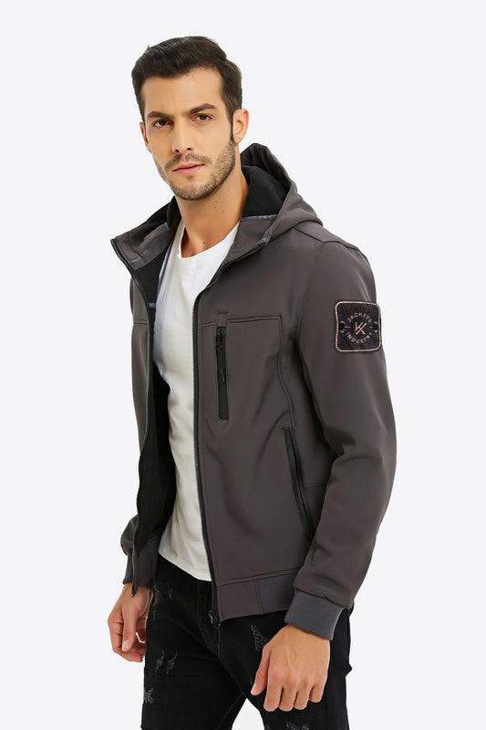 Softshell jas met patch