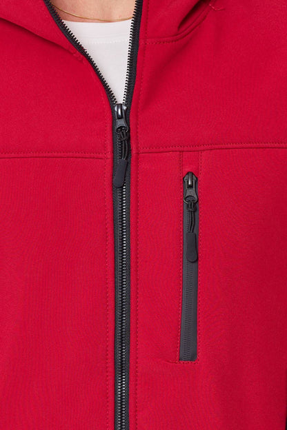 Softshell jas met patch