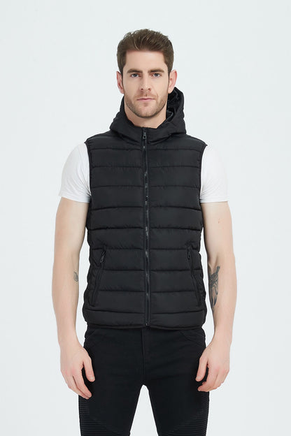 Bodywarmer met capuchon zwart (R)