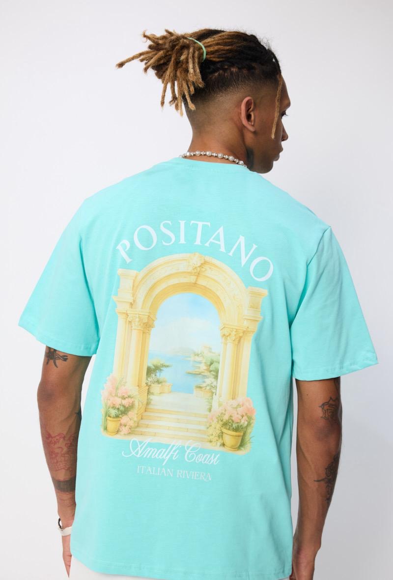 Tropical T-shirts lichtblauw