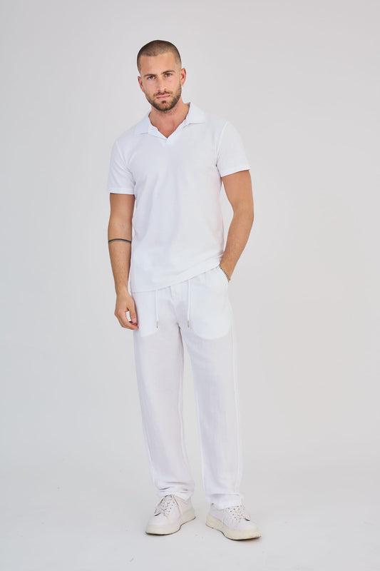 V T-shirt (wit)