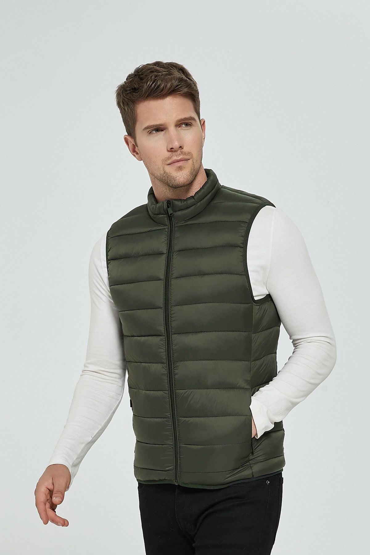 Bodywarmer legergroen