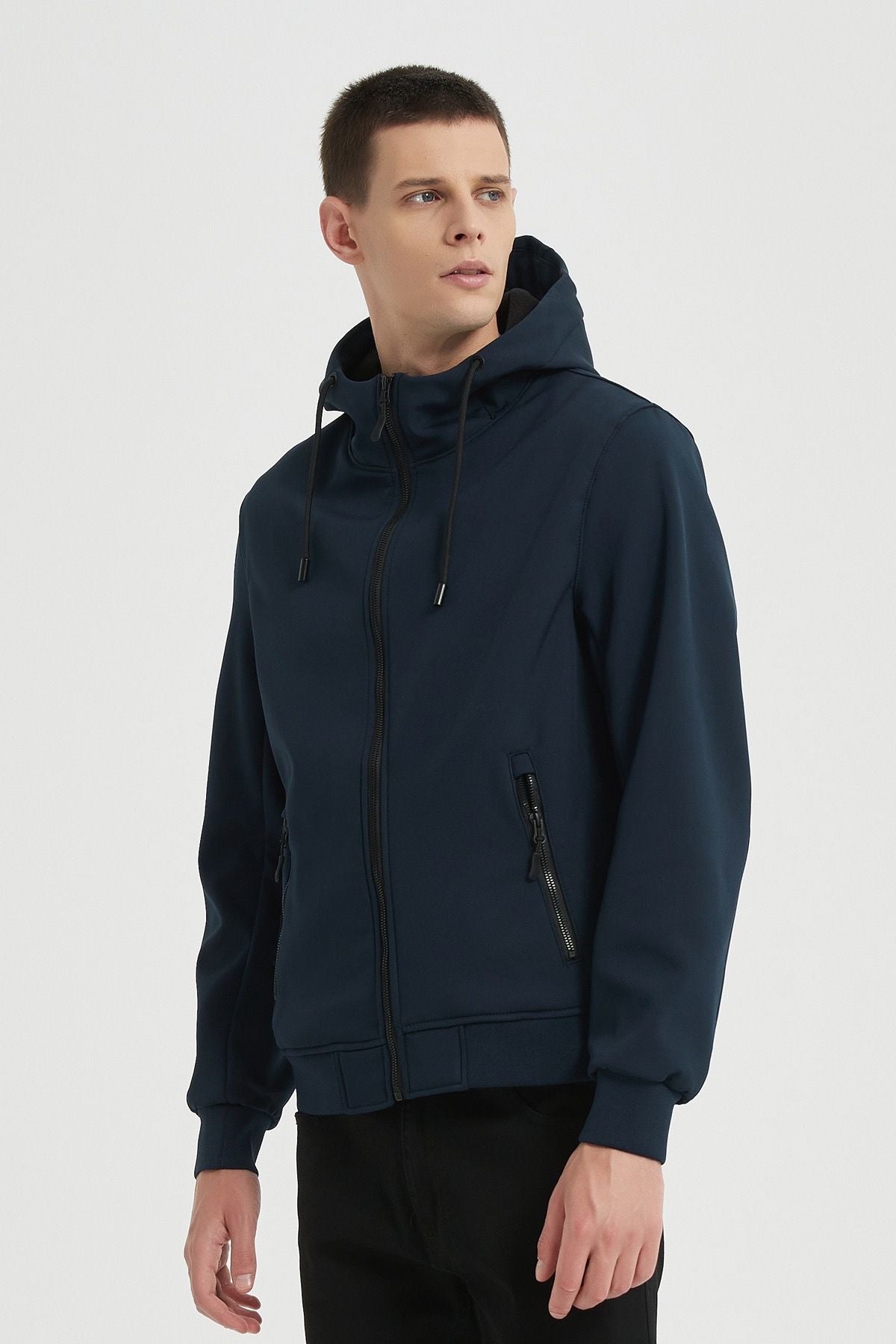 Softshell jas donkerblauw