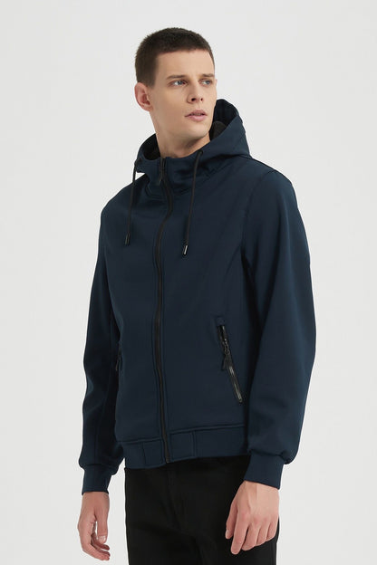 Softshell jas donkerblauw