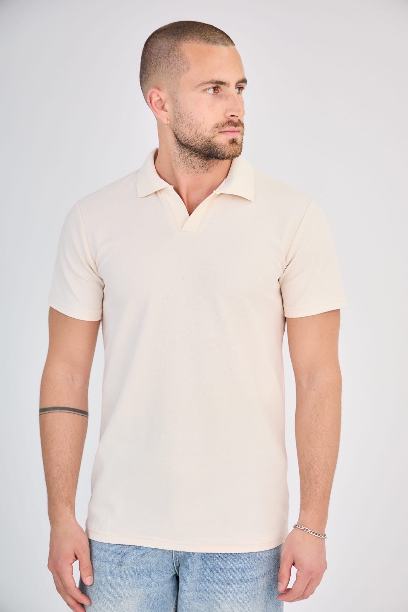 V T-shirt (beige)