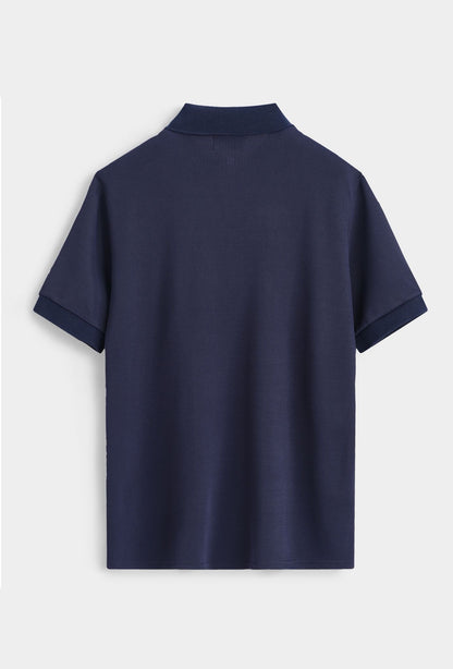Polo met rits (zwart)