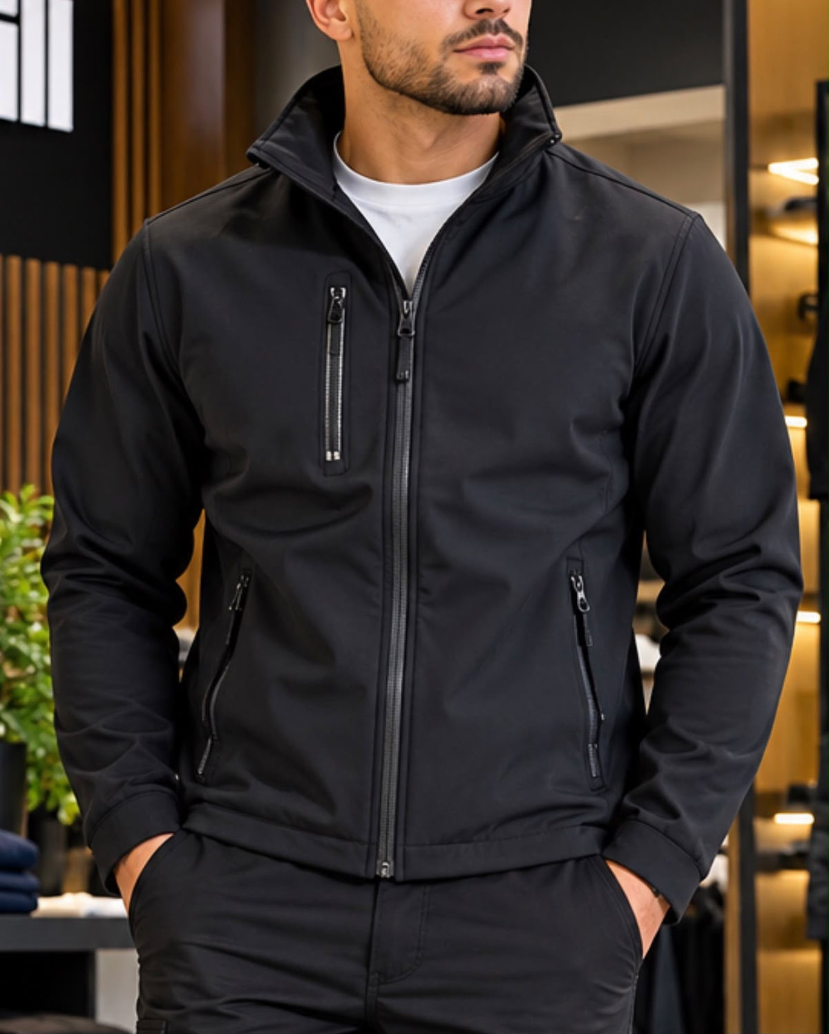 Werkkleding softshell jas met logo