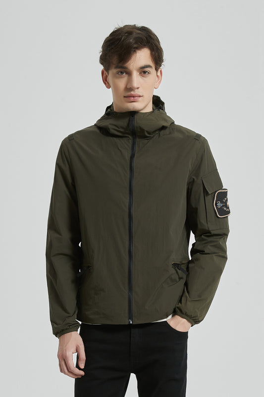 Lente jas heren olijfgroen