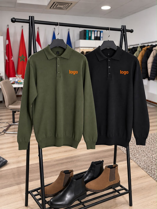 Polo trui met logo bedrukking