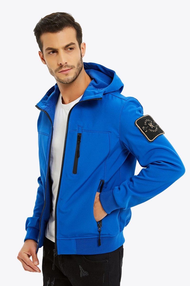 Softshell jas met patch