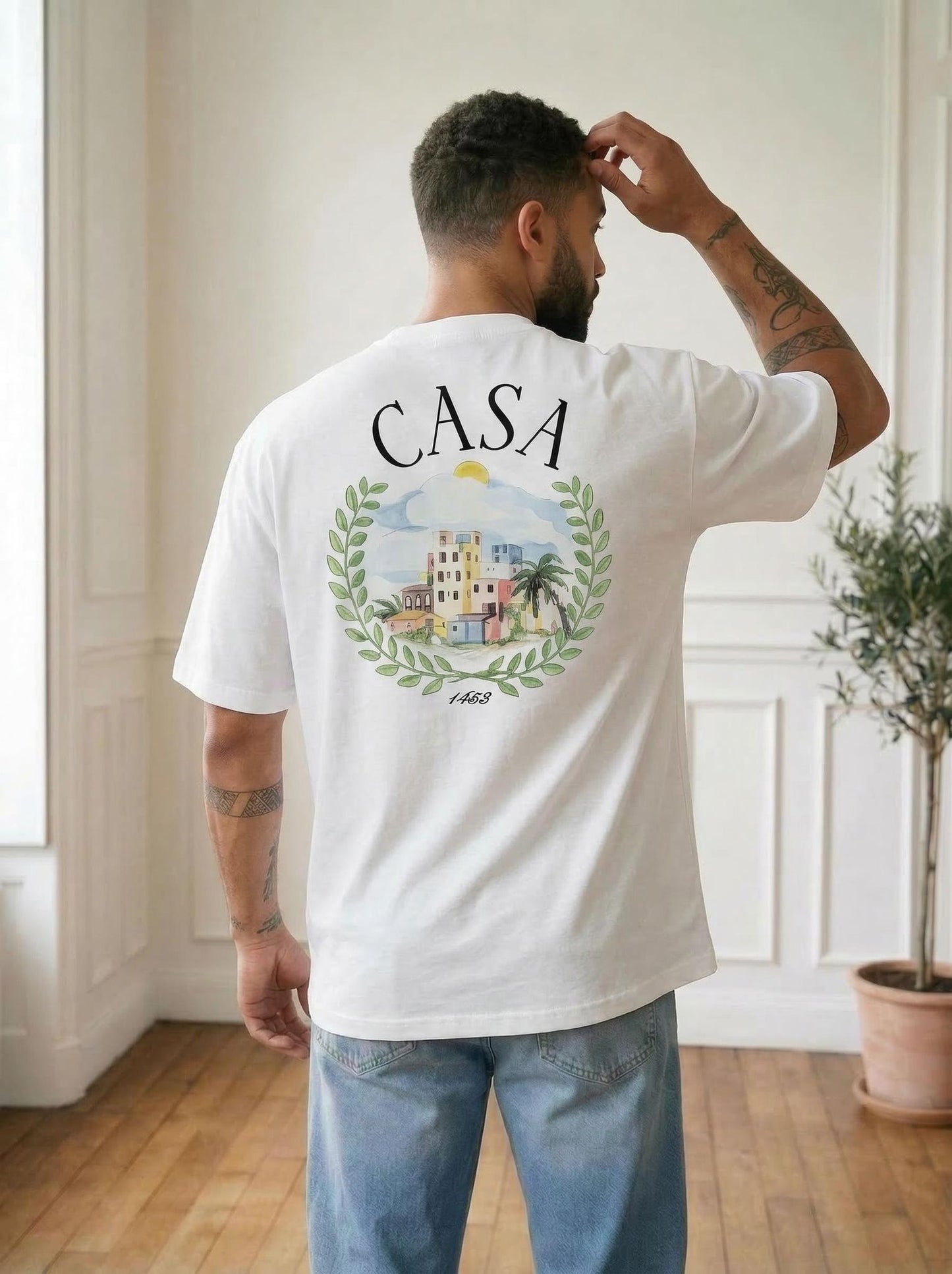 T-shirt CASA (wit)