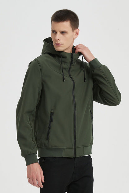 Softshell jas legergroen
