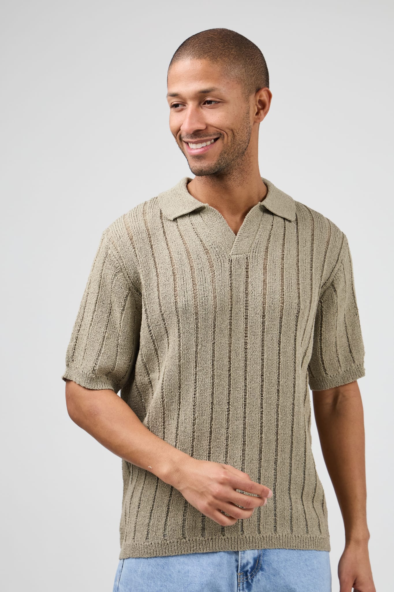 Heren V hals T-shirt (T)