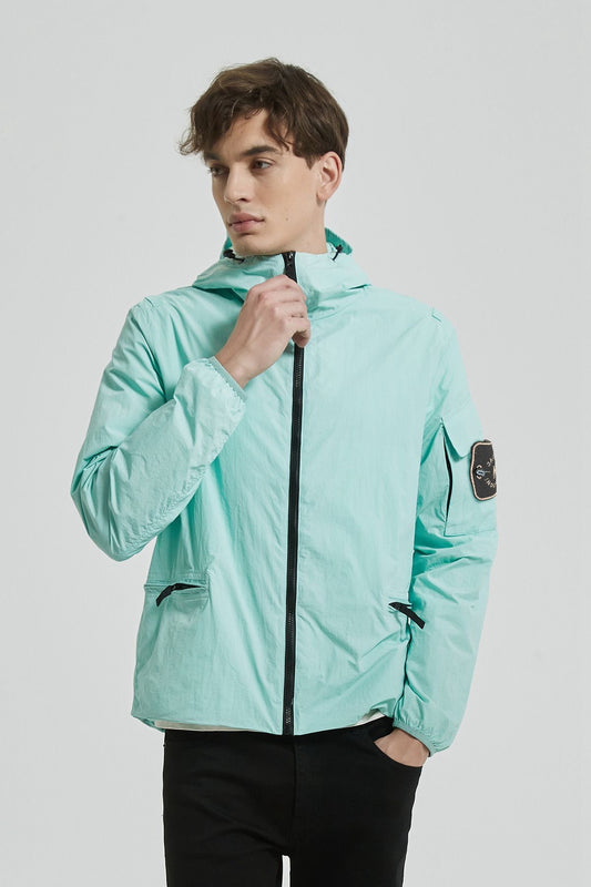 Lente jas heren licht blauw