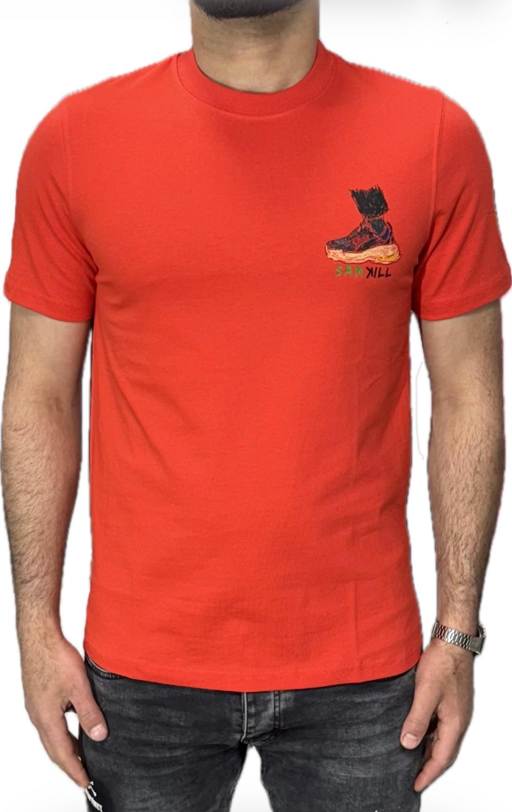 Samkill T-shirt rood (sneaker)