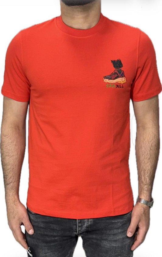 Samkill T-shirt rood (sneaker)