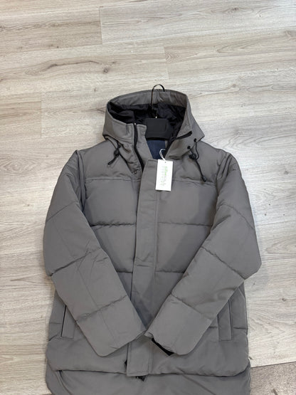 Heren gewatteerde parka Grijs
