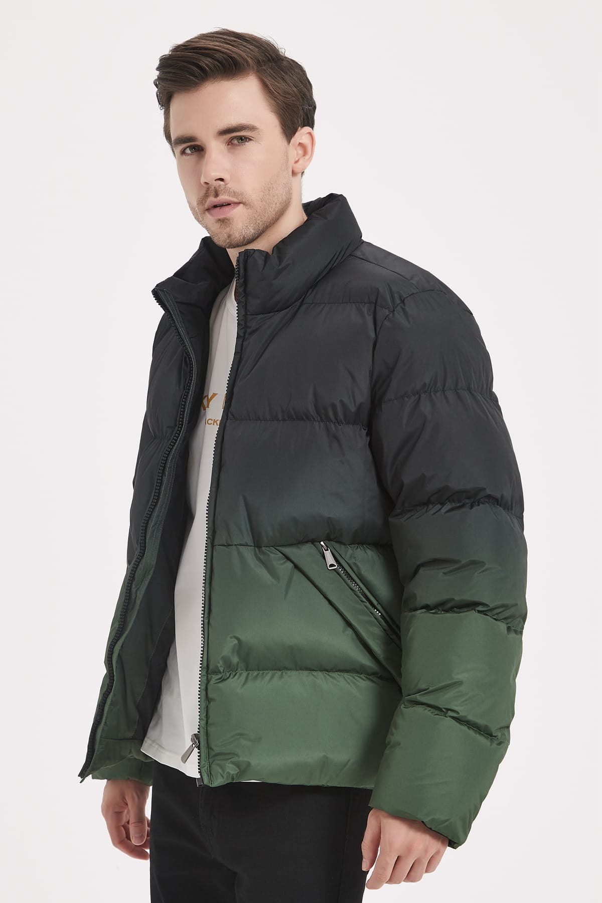 Heren Ombre Pufferjas