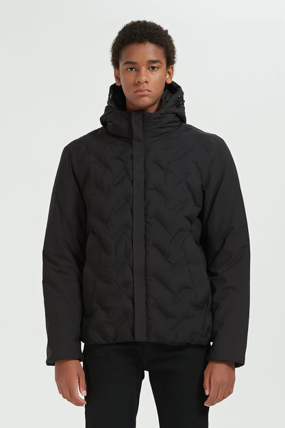 Heren Gewatteerde Pufferjas met Capuchon