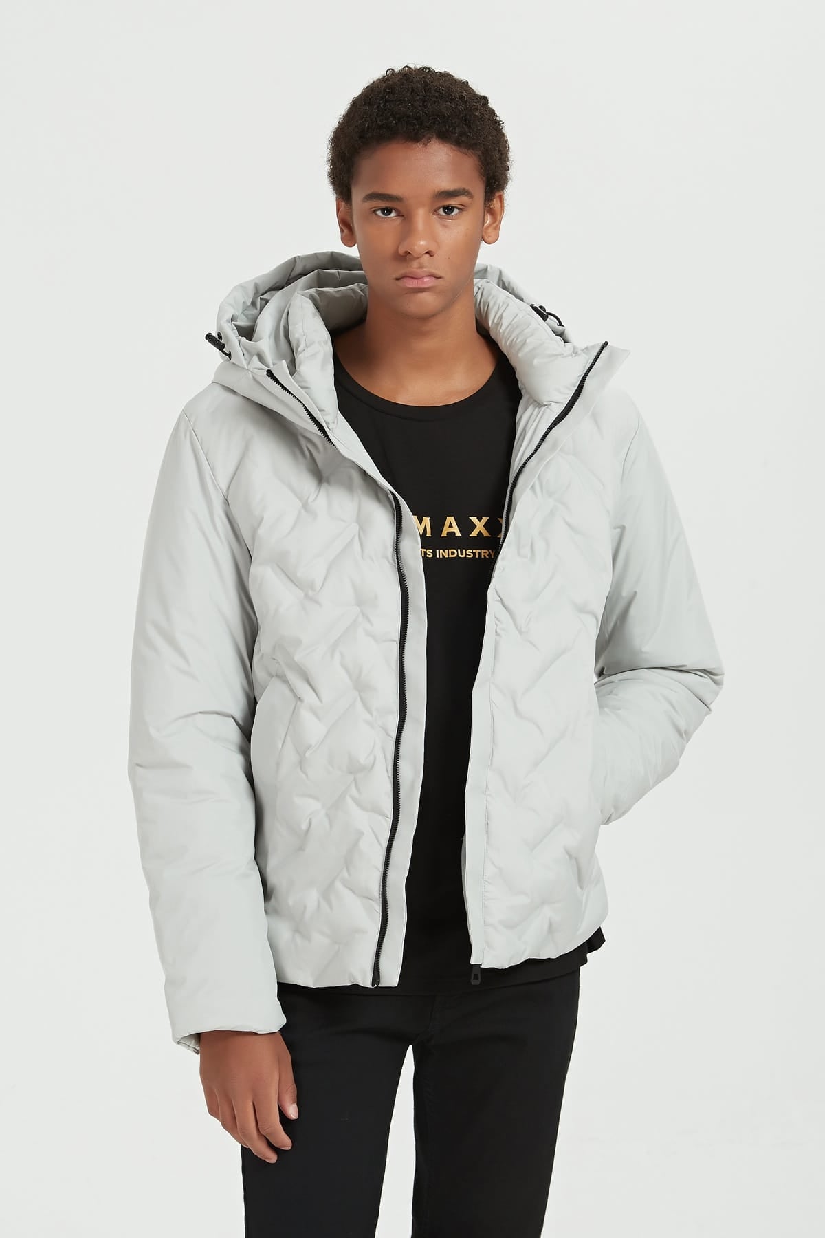 Heren Gewatteerde Pufferjas met Capuchon