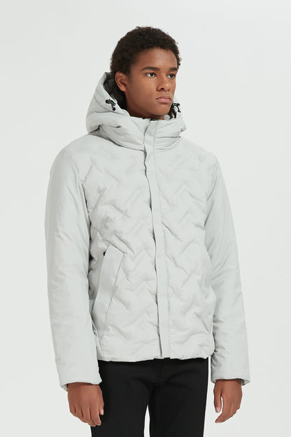 Heren Gewatteerde Pufferjas met Capuchon