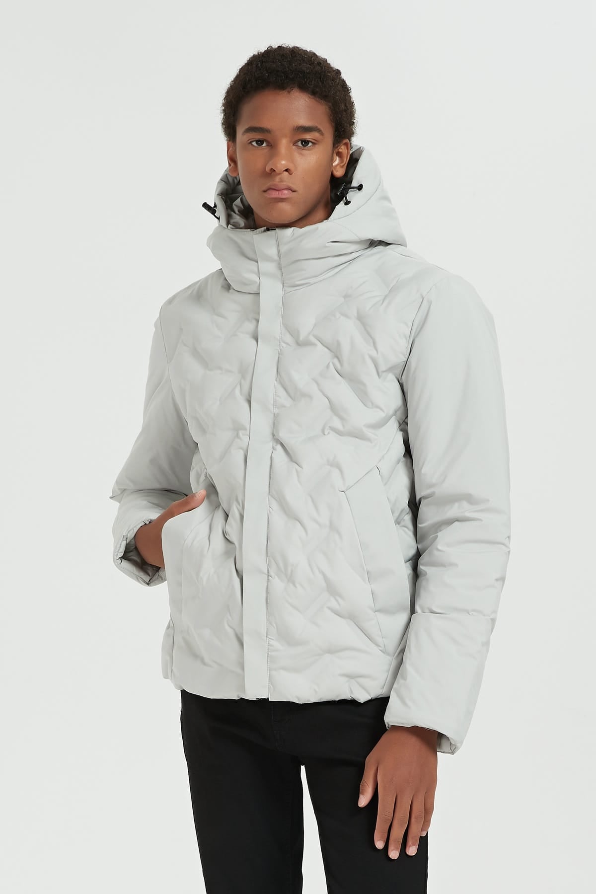 Heren Gewatteerde Pufferjas met Capuchon