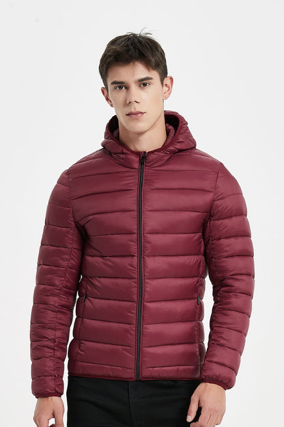 Heren Lichtgewicht Pufferjas met Capuchon