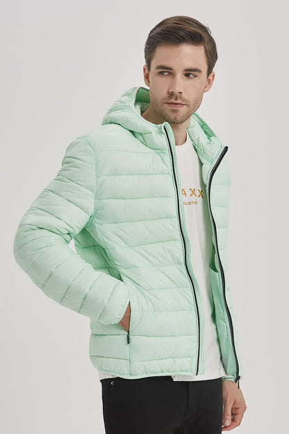 Heren Lichtgewicht Pufferjas met Capuchon