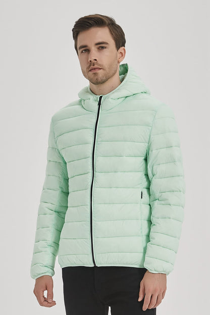 Heren Lichtgewicht Pufferjas met Capuchon