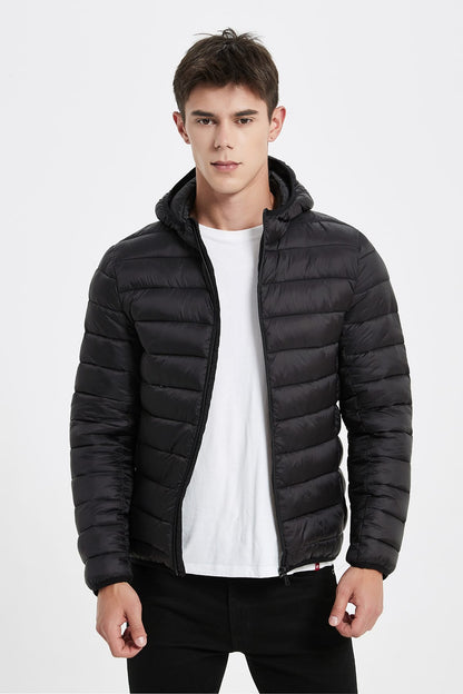 Heren Lichtgewicht Pufferjas met Capuchon