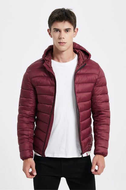 Heren Lichtgewicht Pufferjas met Capuchon