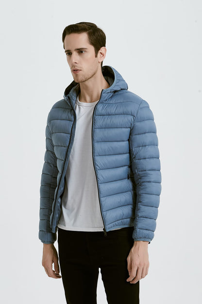 Heren Lichtgewicht Pufferjas met Capuchon