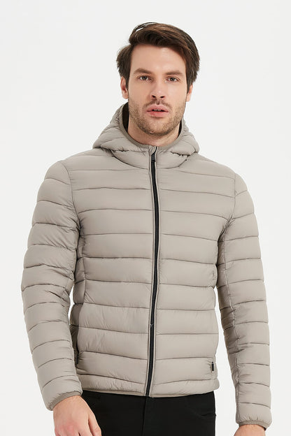 Heren Lichtgewicht Pufferjas met Capuchon
