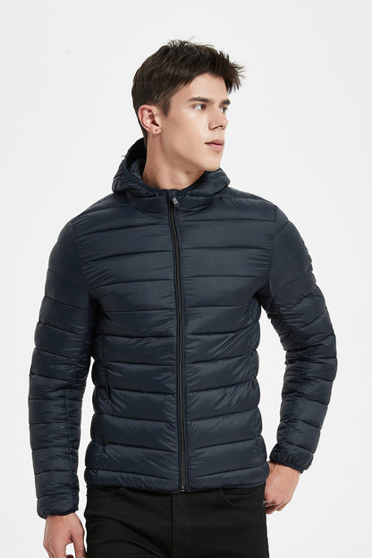 Heren Lichtgewicht Pufferjas met Capuchon