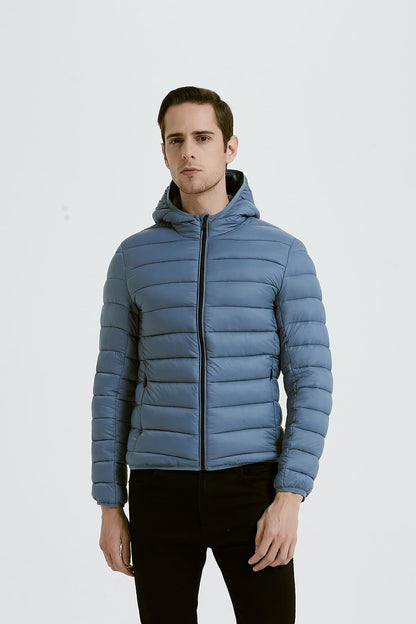 Heren Lichtgewicht Pufferjas met Capuchon