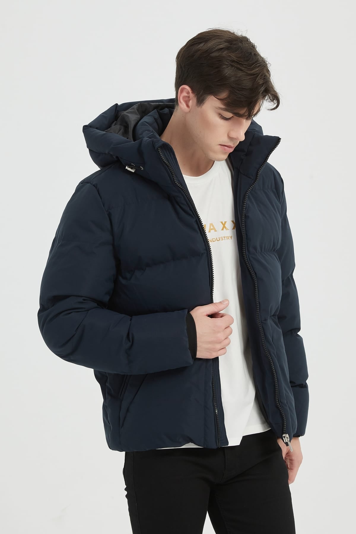 Heren Klassieke Pufferjas met Capuchon