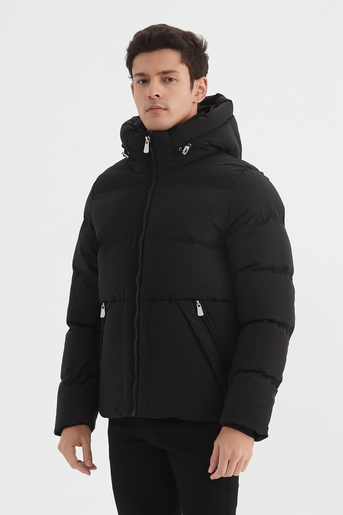 Heren Klassieke Pufferjas met Capuchon