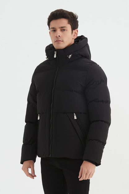 Heren Klassieke Pufferjas met Capuchon