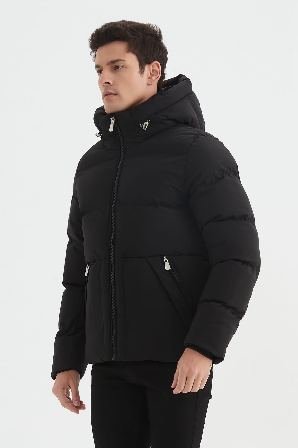 Heren Klassieke Pufferjas met Capuchon