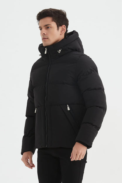 Heren Klassieke Pufferjas met Capuchon