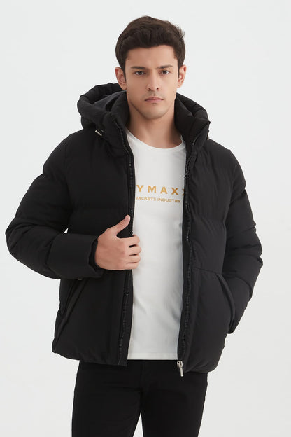 Heren Klassieke Pufferjas met Capuchon